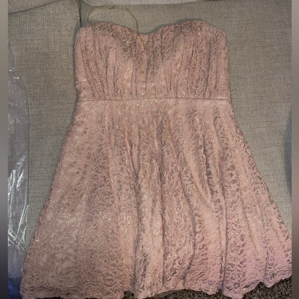 Sequin Hearts Size 11 pink dress. Fits like a size 10.